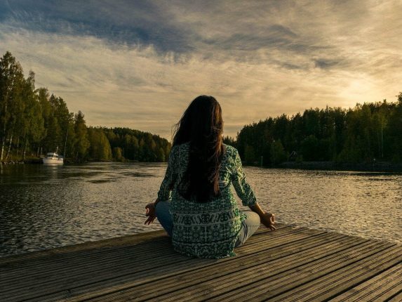 yoga, outdoor, woman